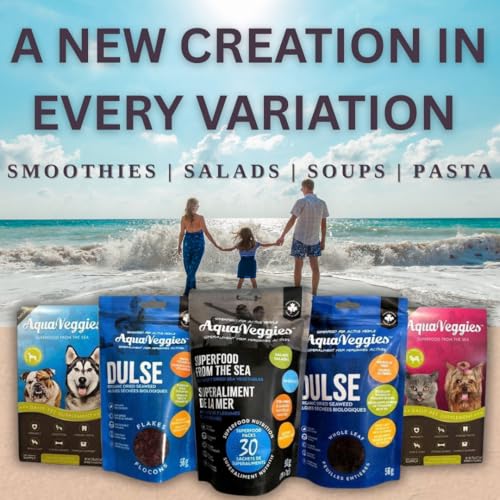 Aqua Veggies vegan friendly organic dulse flakes suitable for plant based diets.