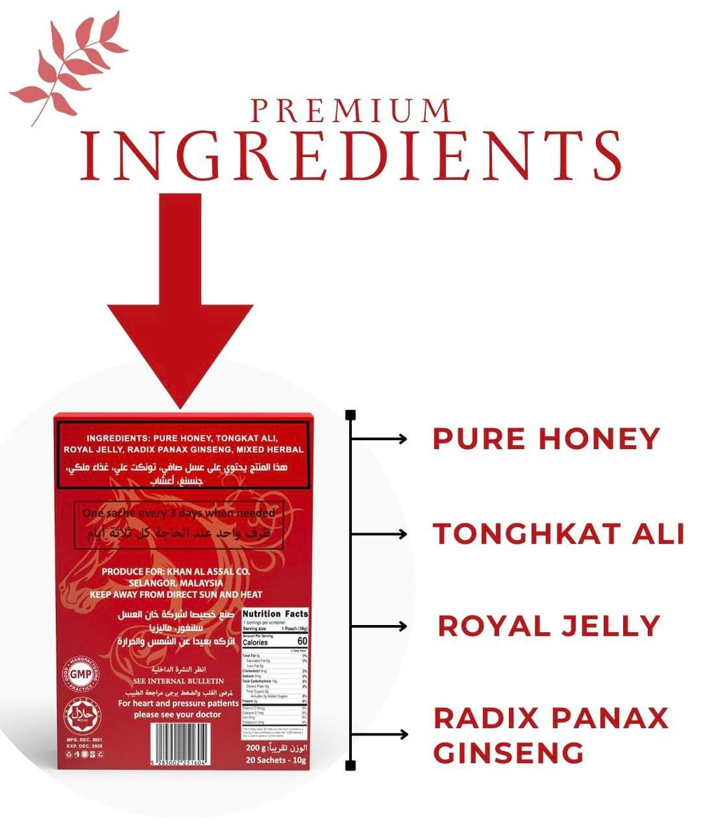 AR&R Organic Honey sachet beside a cup of tea
