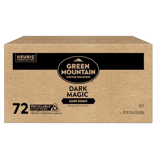 100% Arabica Green Mountain Dark Magic for quality coffee.