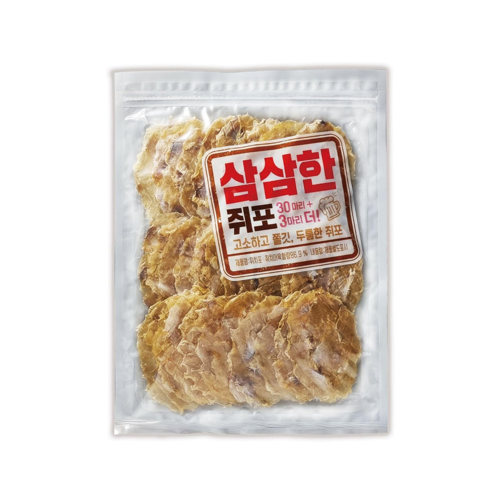 Arawoom roasted filefish jerky package front view showing traditional Korean snack
