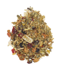 Arbata Serenity Peach Tea brewed cup with lemon verbena notes and floral aroma