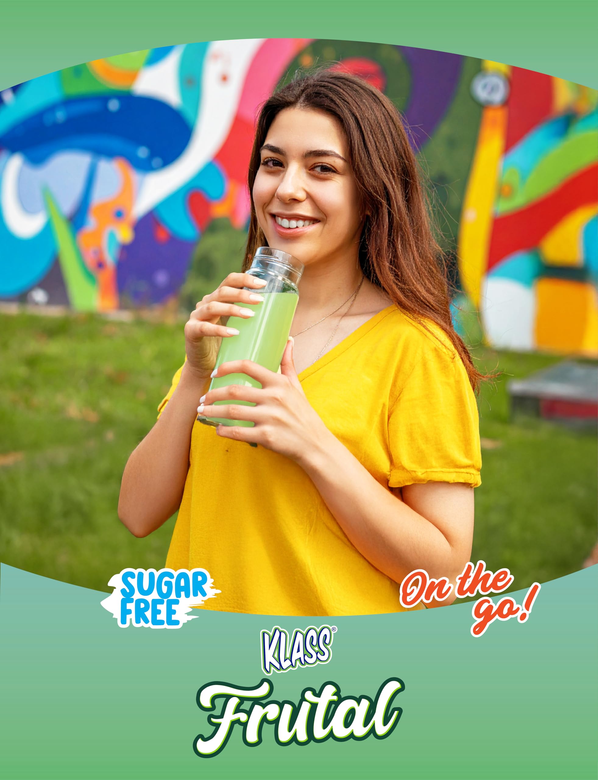 Arbol Frutal Klass Frutal on-the-go sticks in a pouch highlight portable hydration.