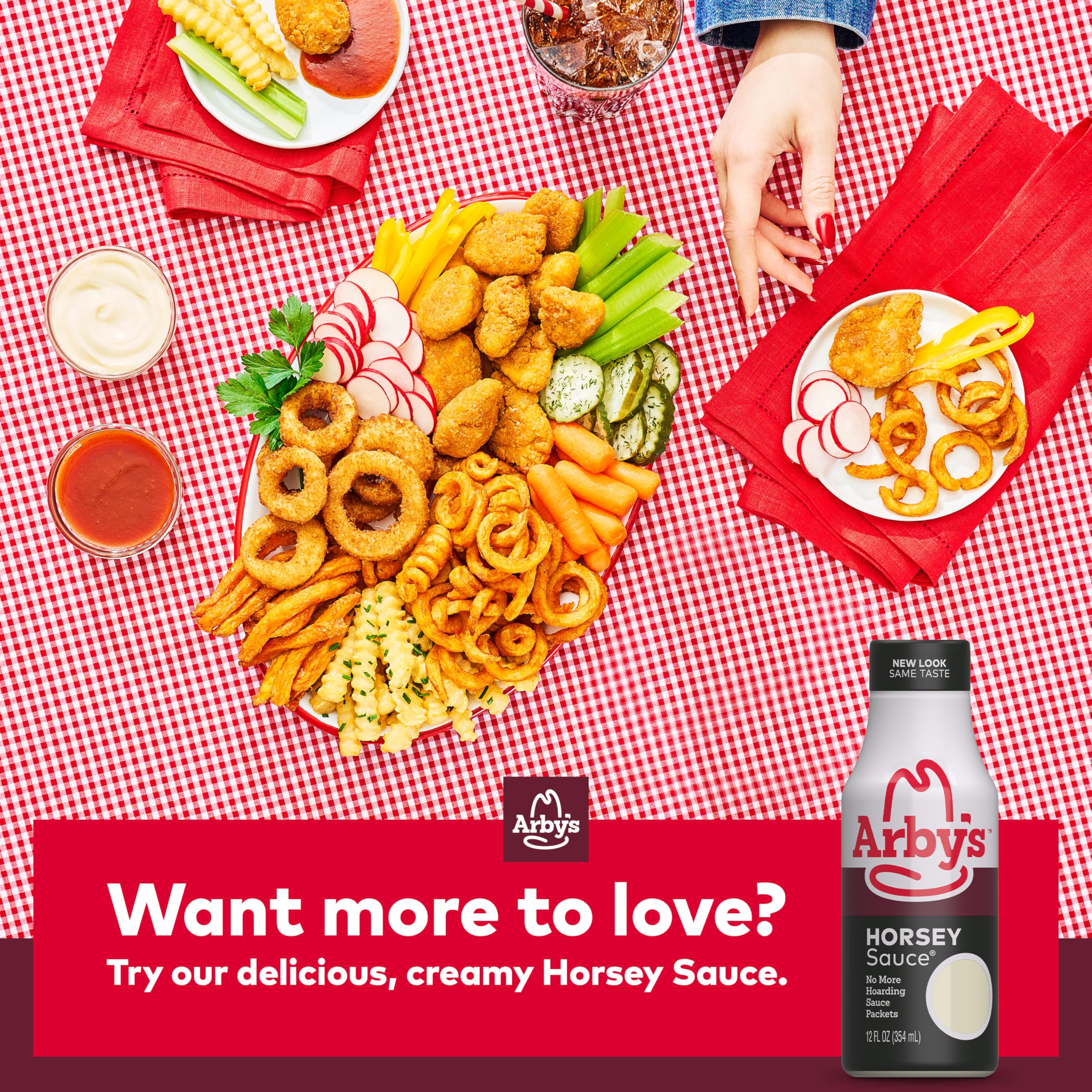 Pantry shelf with Arby’s Original Sauce bottle ready for weeknight meals