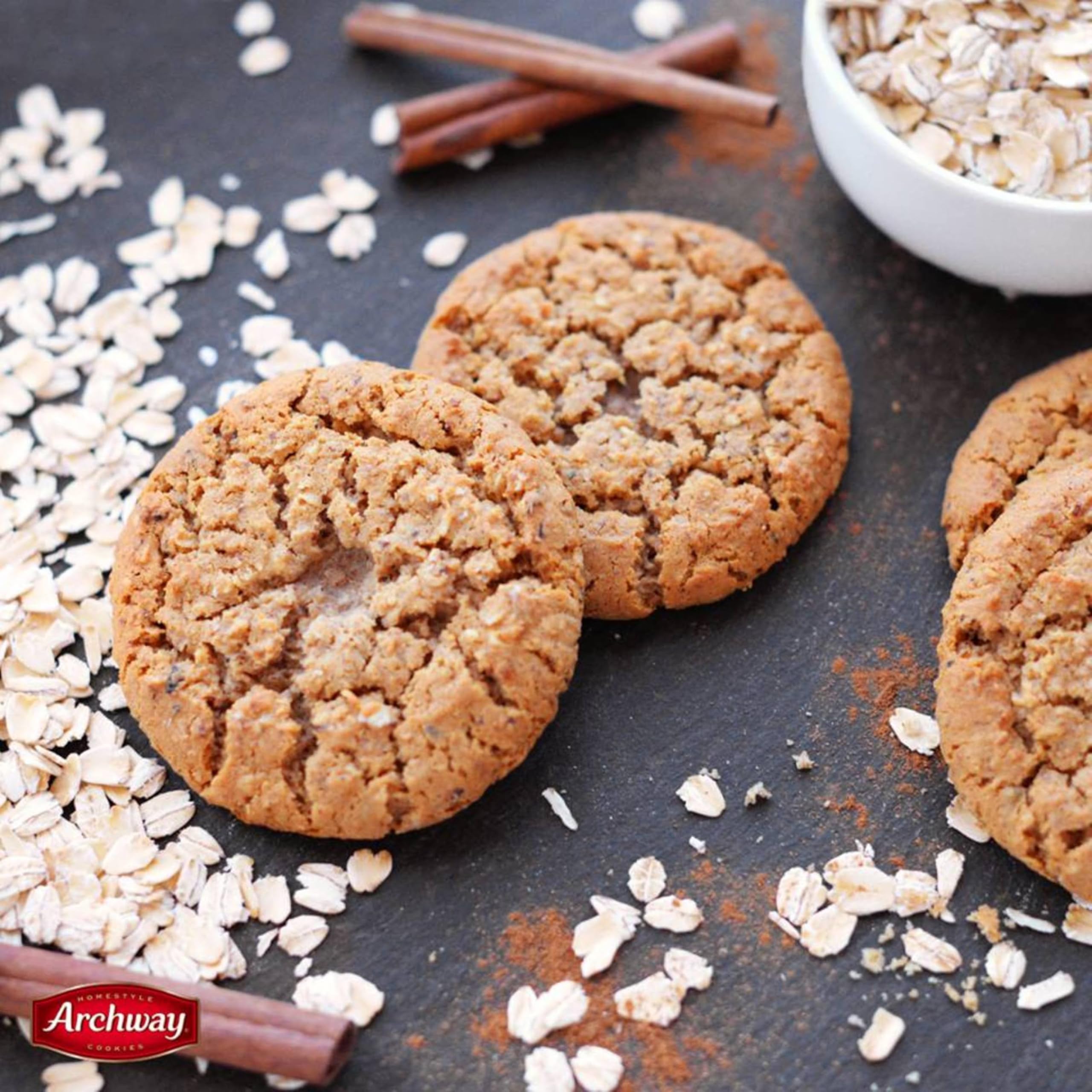 Archway cookies golden brown crust with comforting aroma.