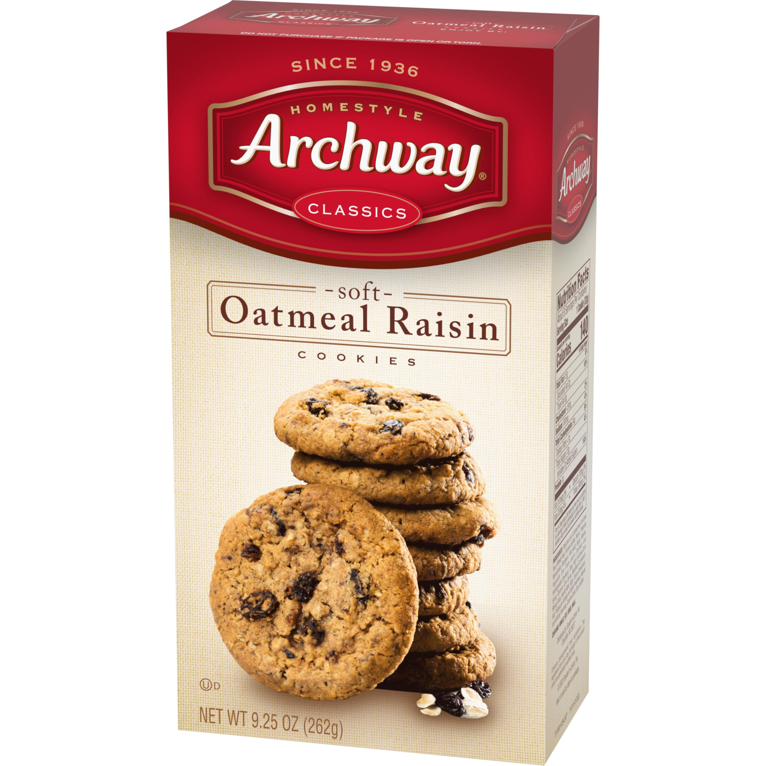 Archway cookies stack display highlights convenient, ready-to-enjoy snack.