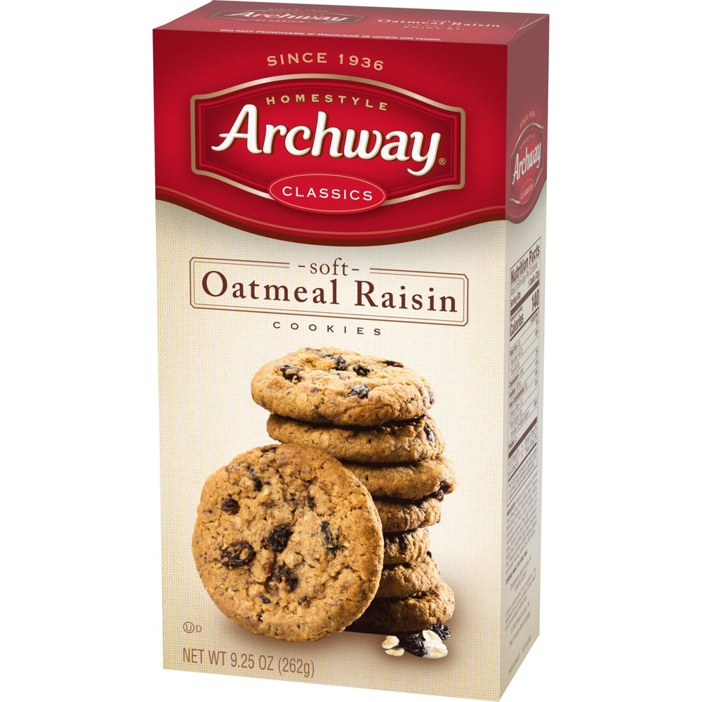 Archway cookies stack display highlights convenient, ready-to-enjoy snack.