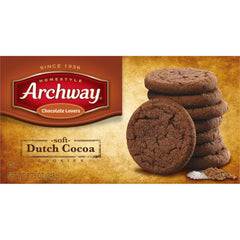 Archway Dutch Cocoa Cookies packaging highlights sugar crystals and gentle sweetness
