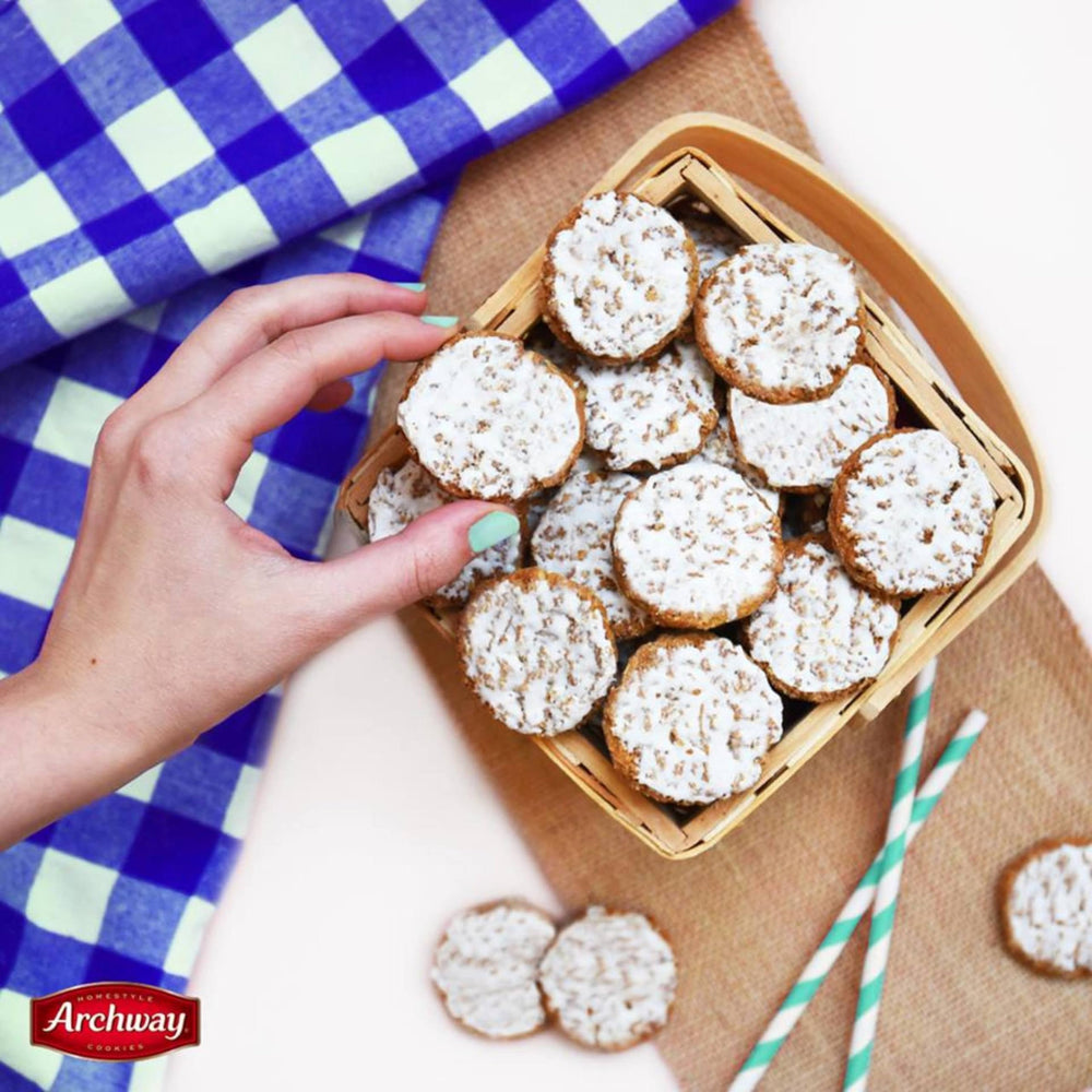 Archway 12 oz bag of cookies, pantry-friendly.
