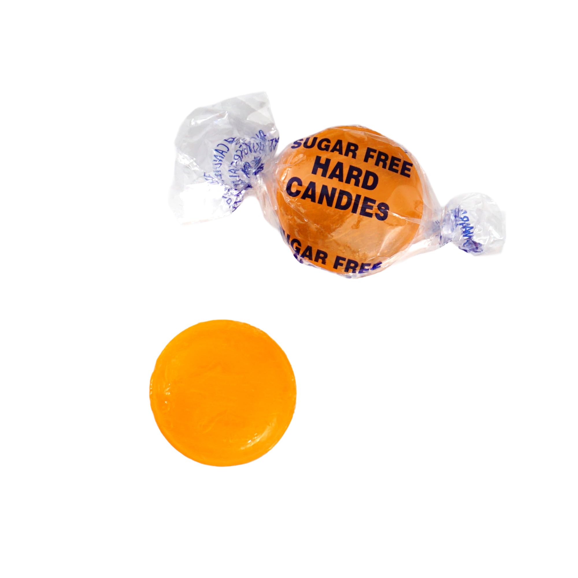Arcor sugar-free butterscotch hard candy packaging highlights bulk sharing option.