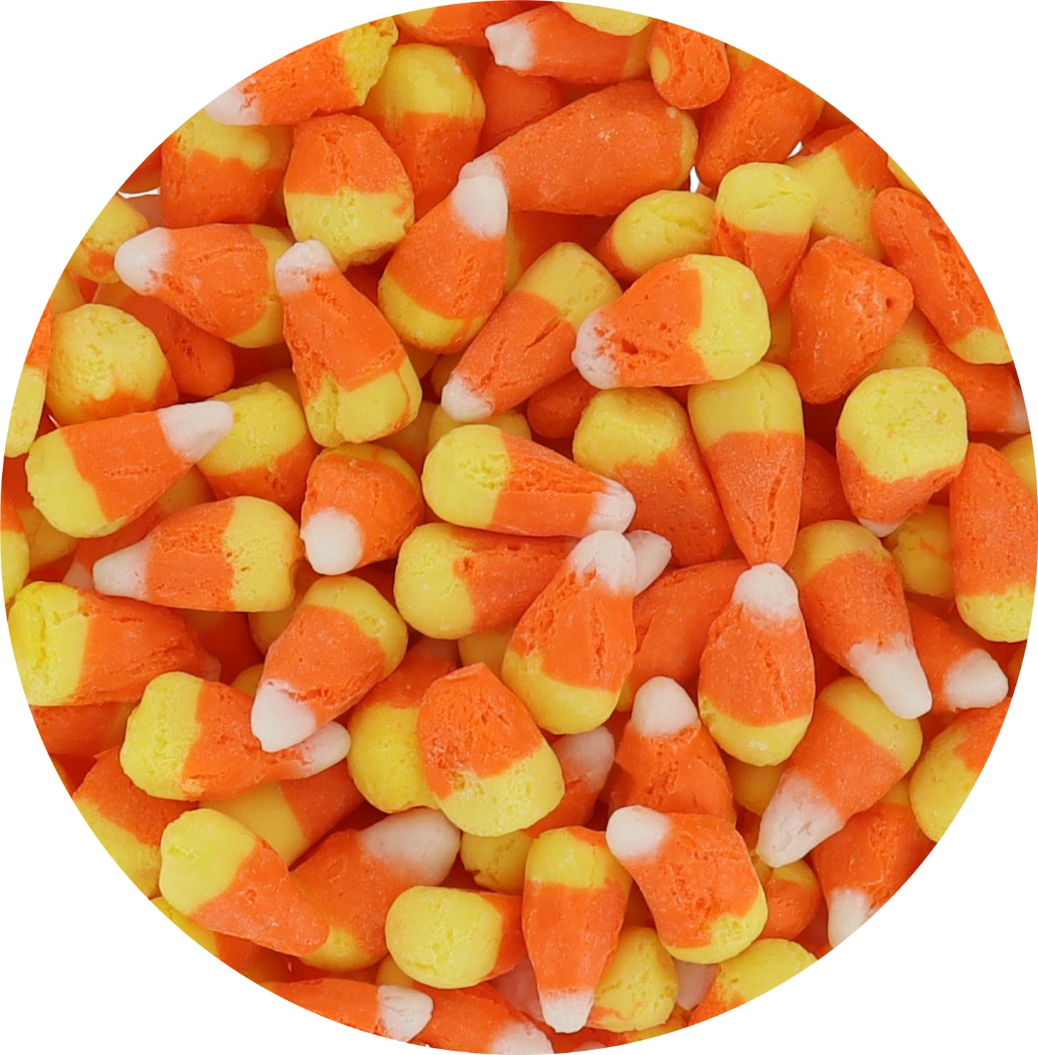Arctic Farms Freeze Dried Candy Corn bag back shows double-box packaging protection.