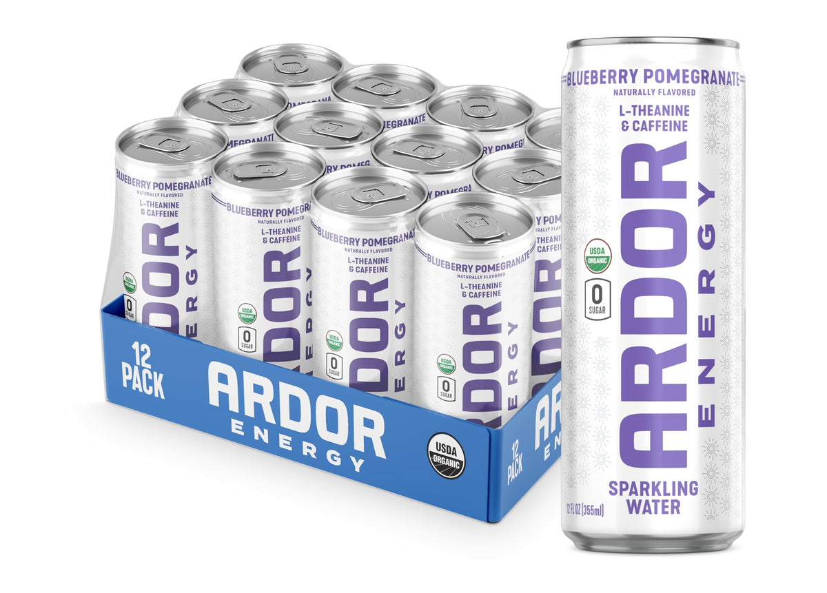 ARDOR Energy Blueberry Pom can offers a refreshing energy lift.