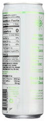Ardor lime sparkling water close-up showing bubbles and fizz