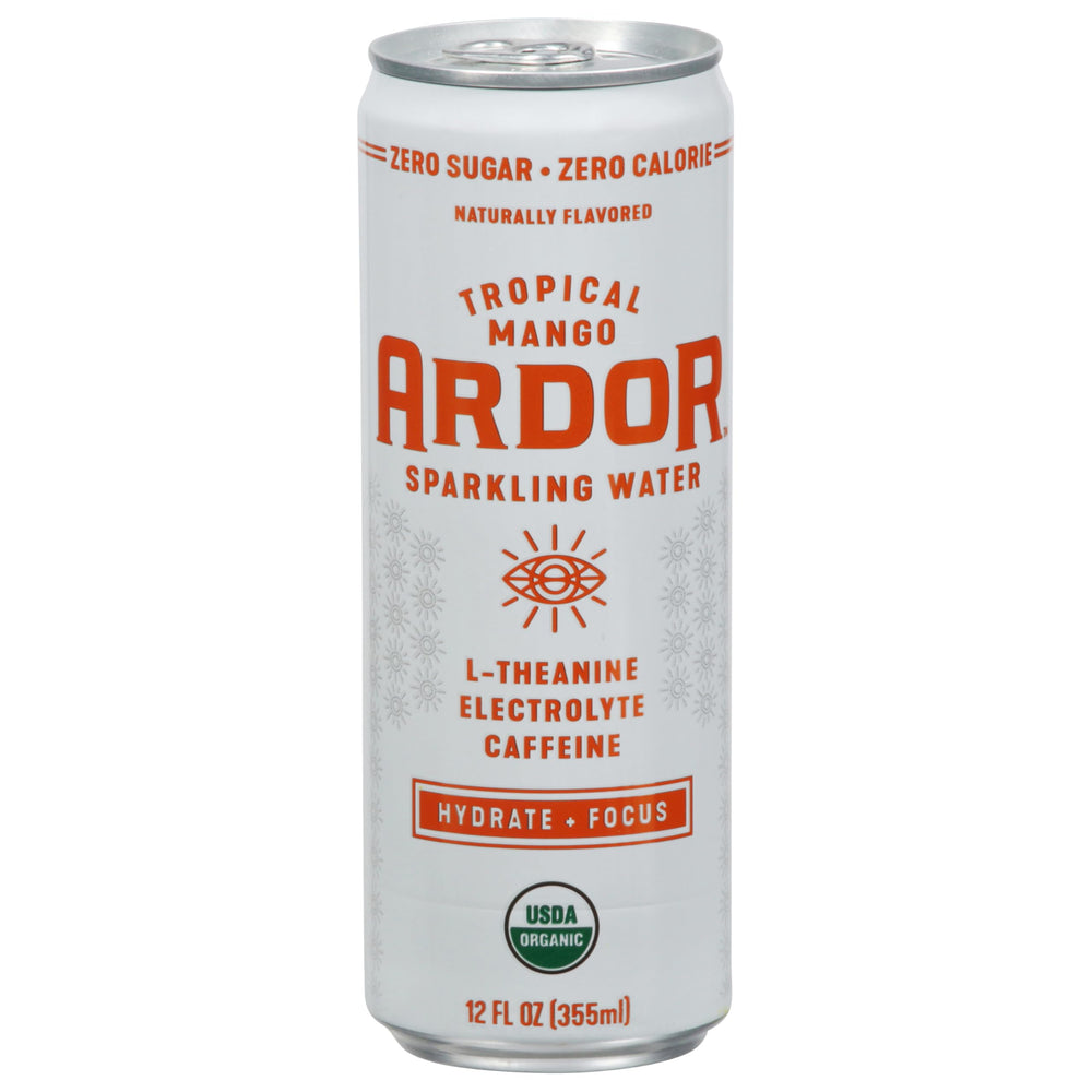 Ardor Tropical Mango sparkling energy water can for on-the-go refreshment