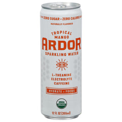 Ardor Tropical Mango sparkling energy water can for on-the-go refreshment