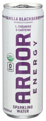 ARDOR vanilla blackberry sparkling water can with refreshing flavor and clean design.