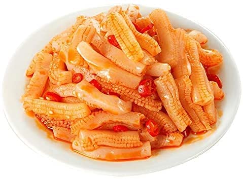 Ariie konjac strips close-up showing bold spice blend