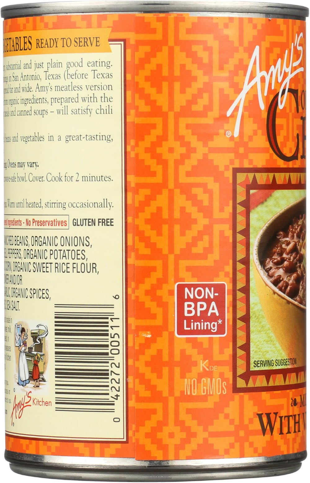 Arisan Amy's Organic Chili with Vegetables simmering on stove for easy meals.