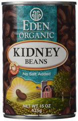 Arisan Eden Organic Kidney Beans front label, convenient protein source for soups and bowls.
