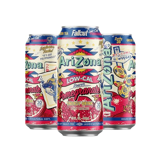 Arizona AriZona Fallout can highlighting 190 mg caffeine for a focused boost.