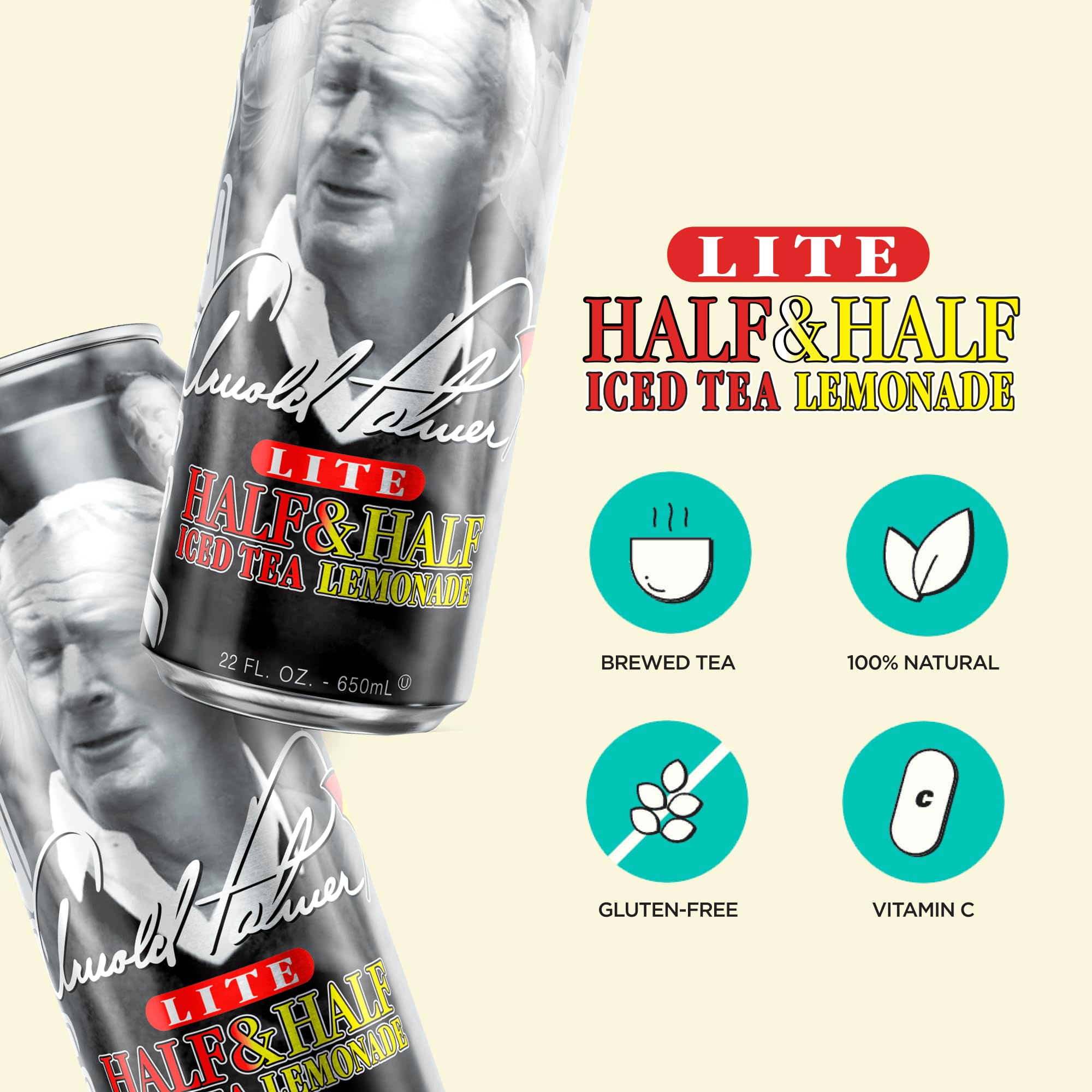 AriZona Arnold Palmer pack of 12 big cans ready to share