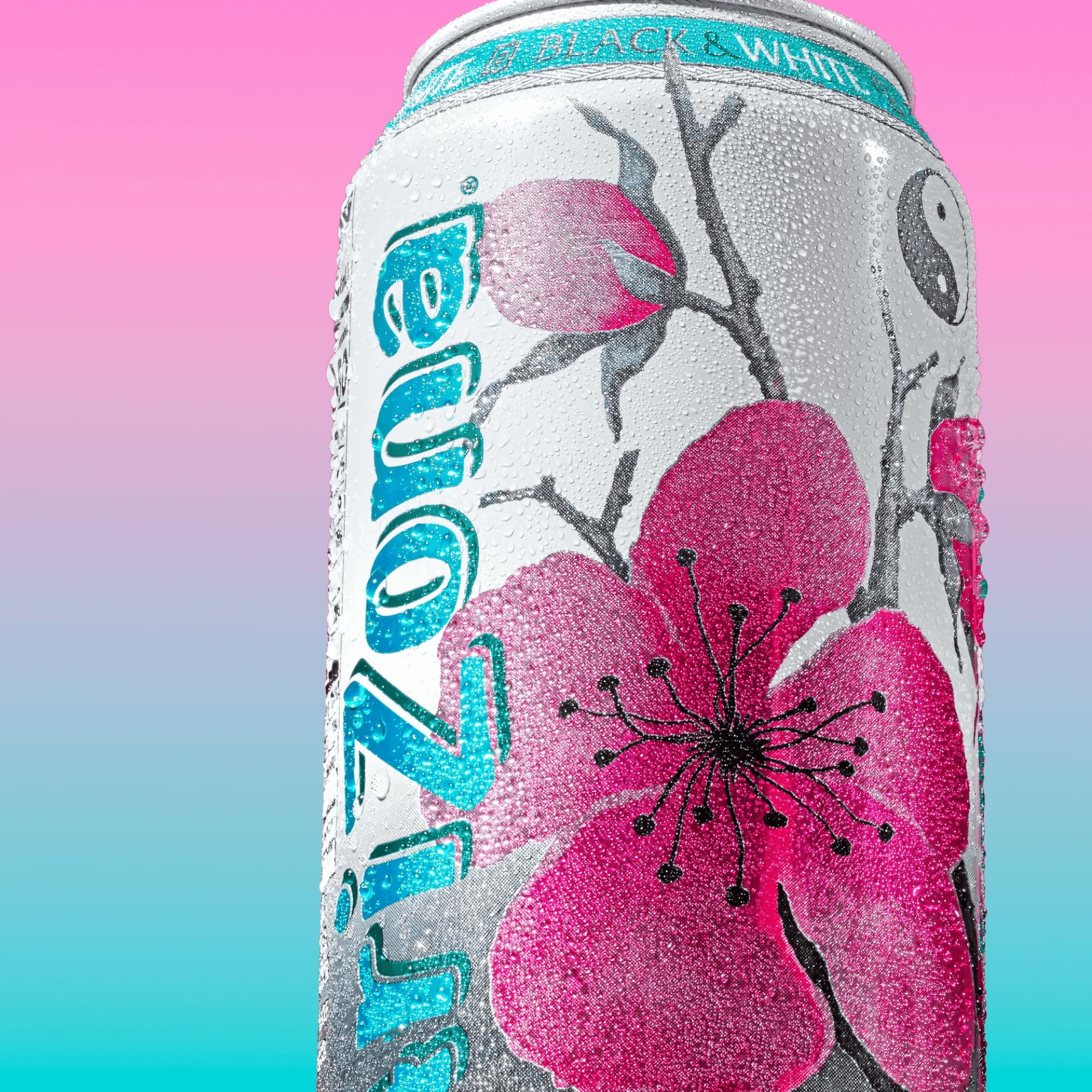 AriZona Black and White Tea can with natural ingredients and no artificial colors.