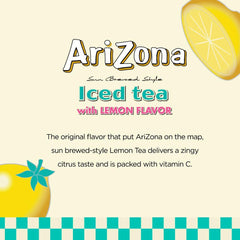 AriZona box on a table suggests bold, ready-to-enjoy refreshment.