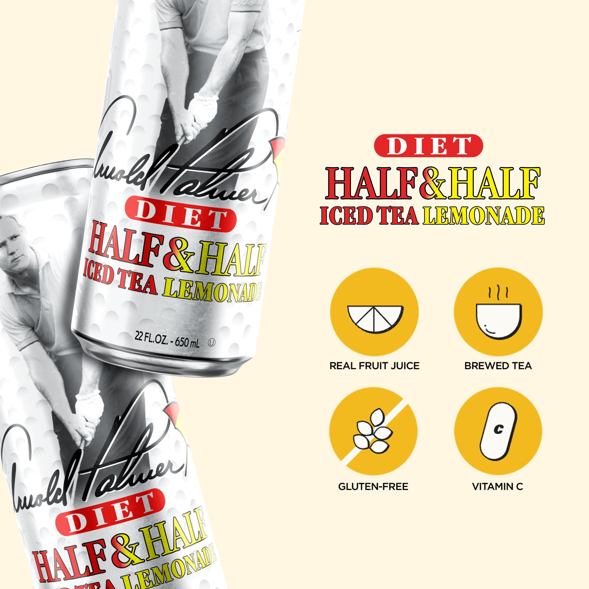 Pouring AriZona Diet Arnold Palmer into a glass on ice.
