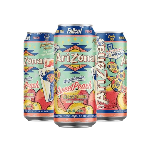 Pack of twelve AriZona Fallout cans ready for on-the-go refreshment