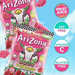 Arizona Fruit Snacks Sour Watermelon ingredients show natural fruit flavors