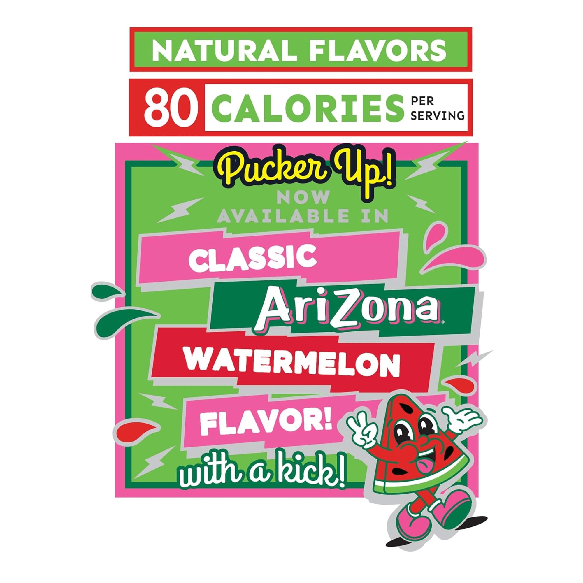 Arizona Gluten free and fat free, 100 calories per serving