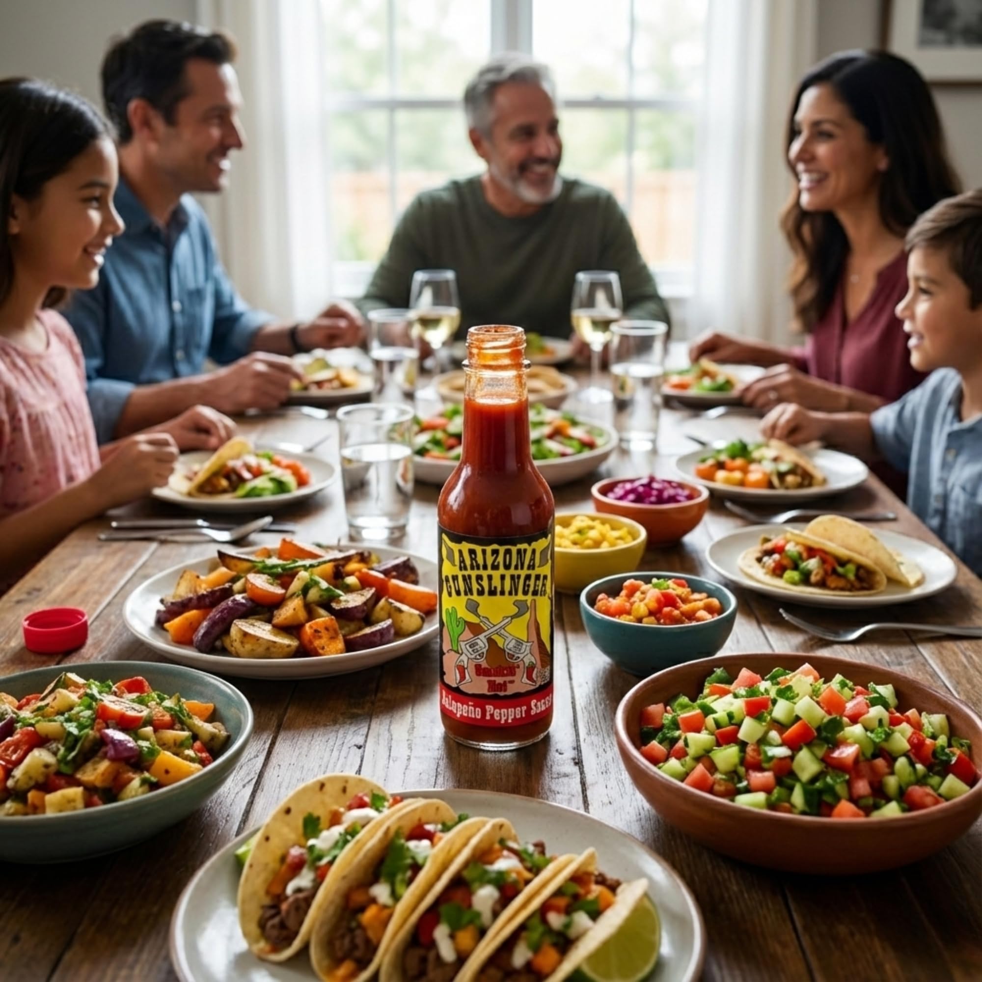 Arizona Gunslinger sampler pack image conveys variety for a hot sauce collection.