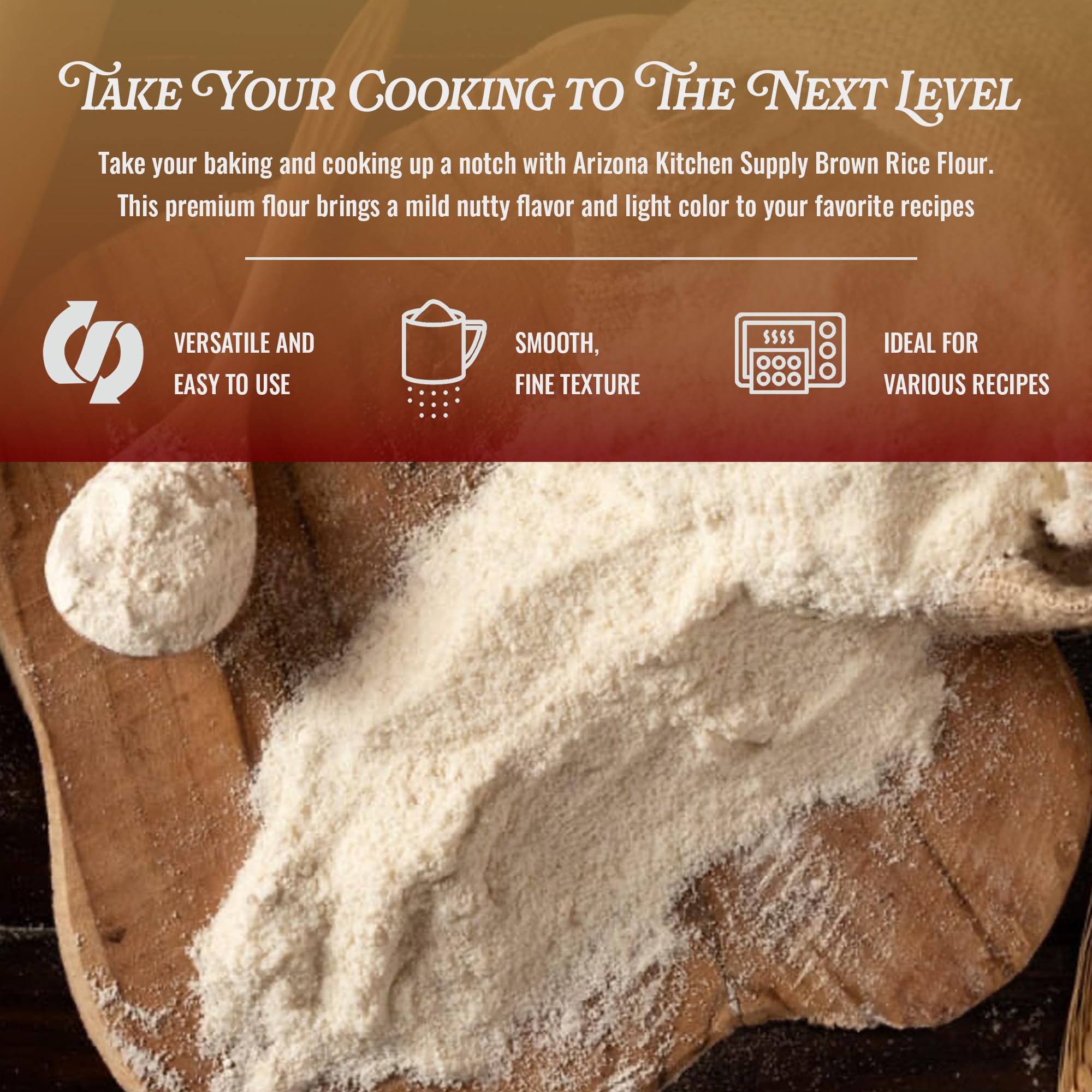 Arizona Kitchen Supply brown rice flour used as a coating for fish or chicken