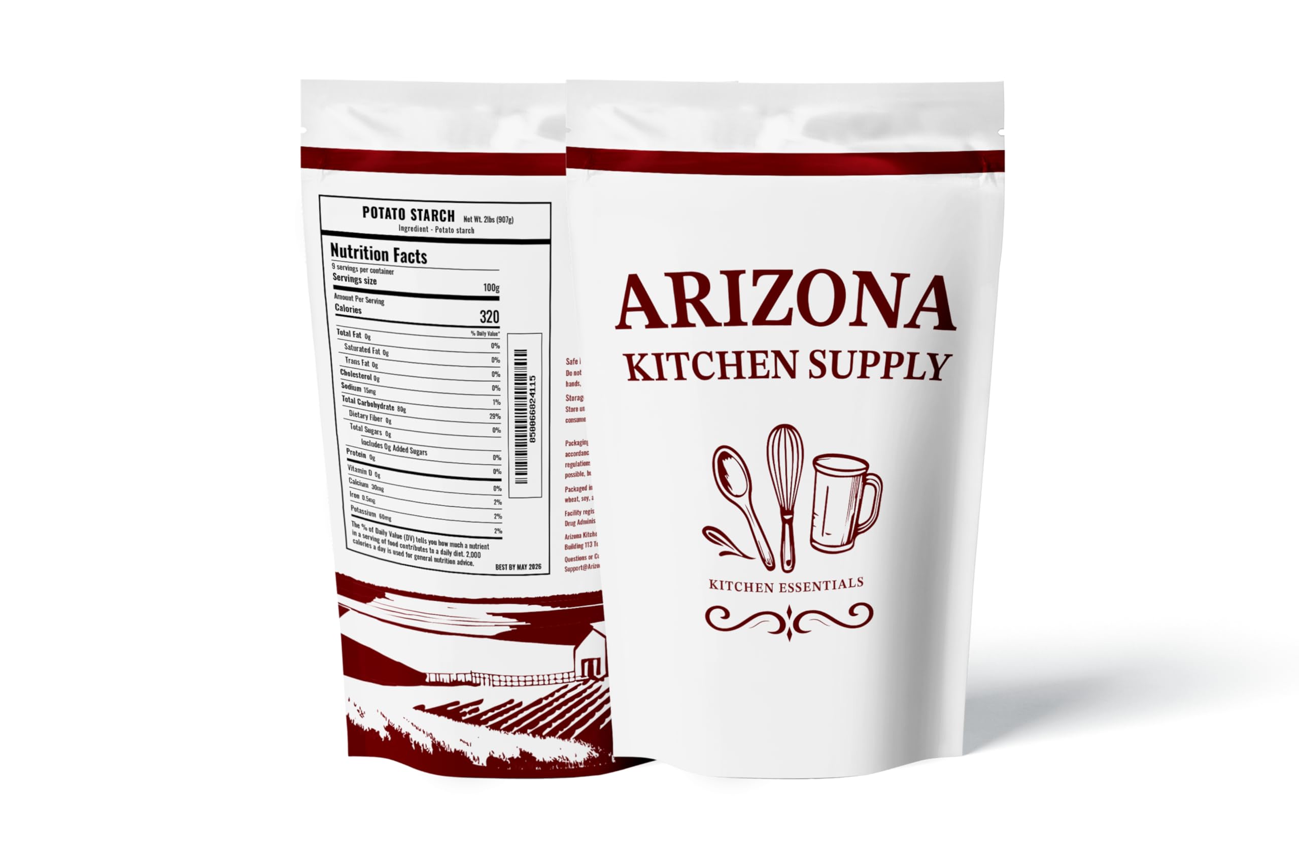 Arizona Kitchen Supply potato starch 2 lb bag for thickening sauces