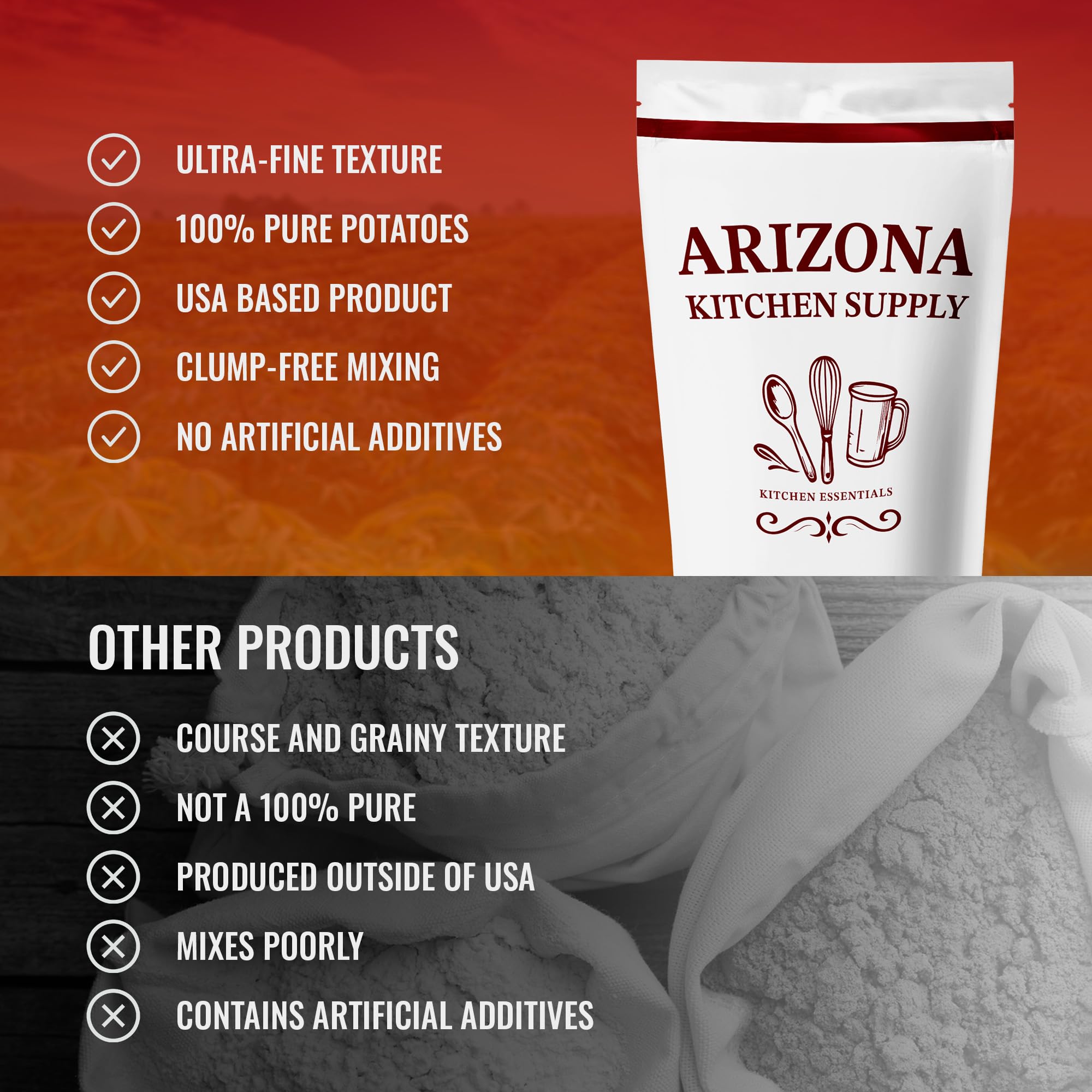 Arizona Kitchen Supply potato starch delivers smooth sauce texture