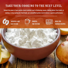 Arizona Kitchen Supply potato starch thickens soups to a glossy finish