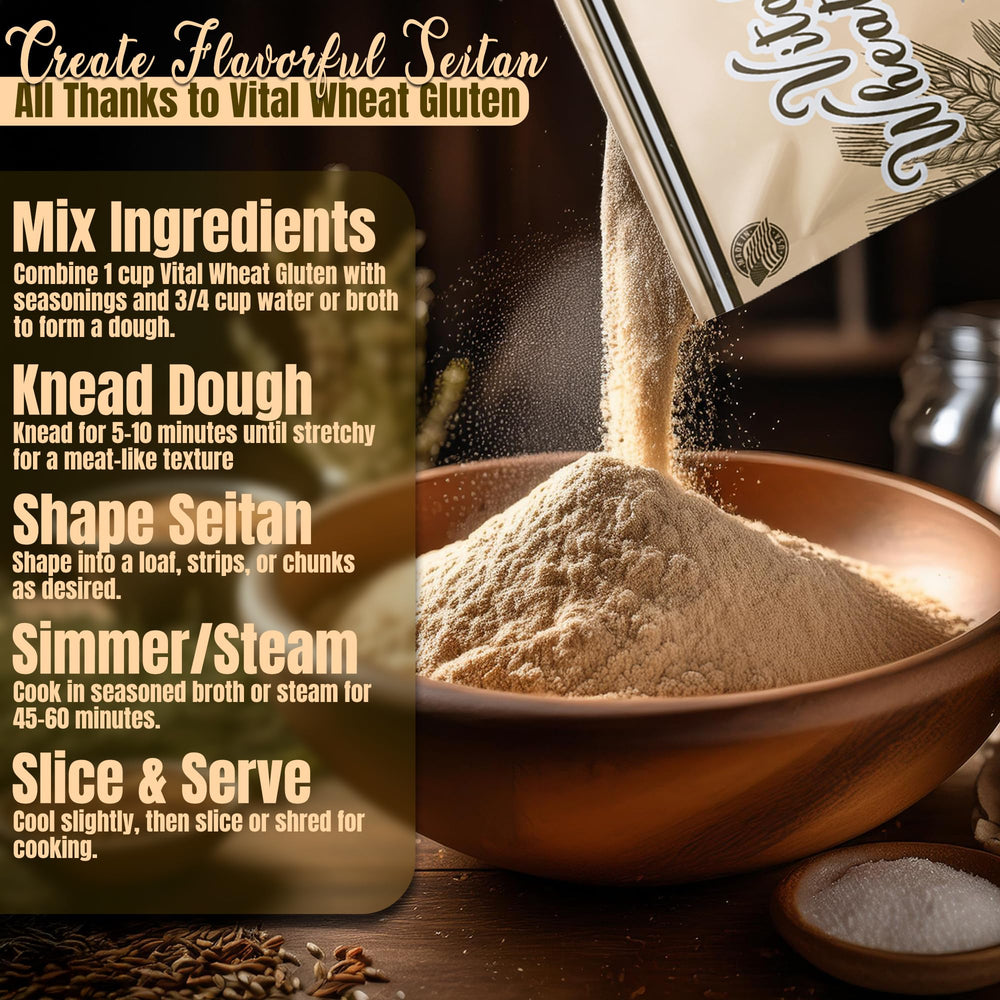ARIZONA KITCHEN SUPPLY Vital Wheat Gluten in bread dough improves rise and structure.