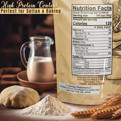 ARIZONA KITCHEN SUPPLY Vital Wheat Gluten measuring cup view emphasizing precise portioning for reliable mixes.