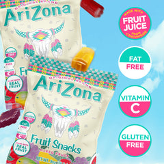 Kid enjoys AriZona snacks in a lunchbox, compact and tasty