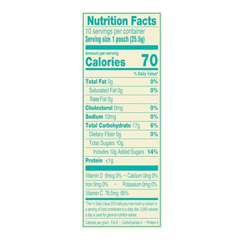 Close-up of AriZona Mixed Fruit Snacks pouches, chewy fruit bites
