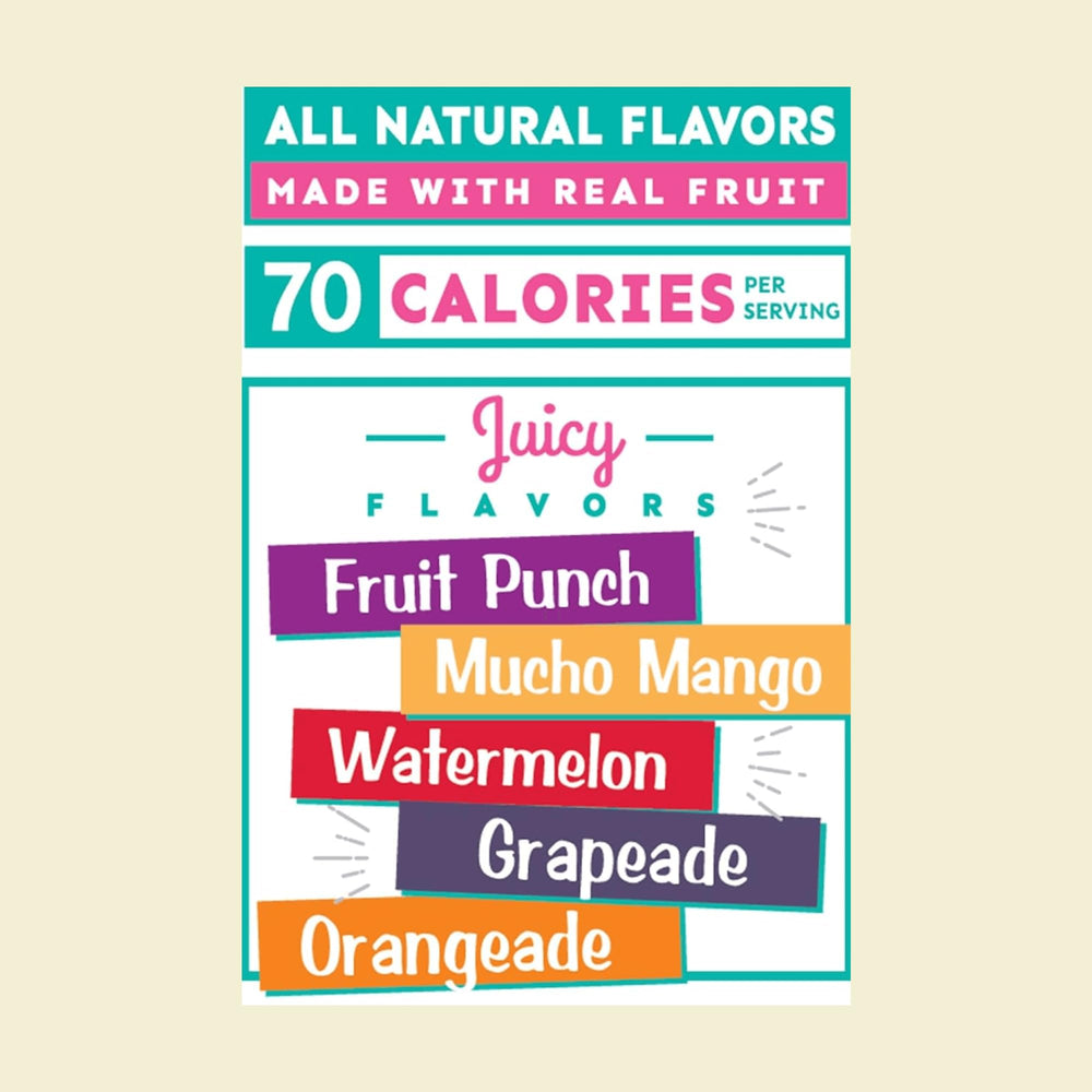 AriZona Mixed Fruit Snacks box shown in travel-friendly setup