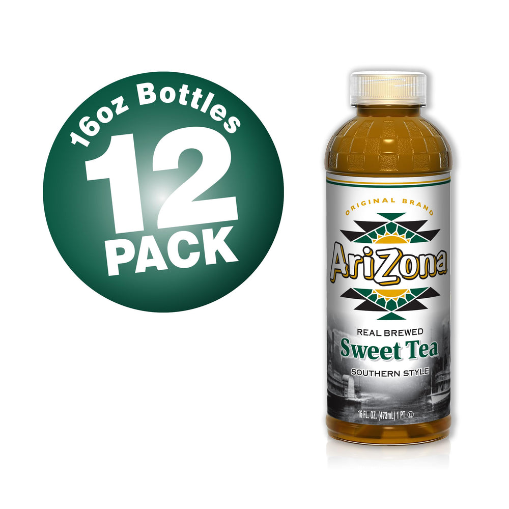 AriZona Southern Style Sweet Tea bottle on table, vitamin C boost.