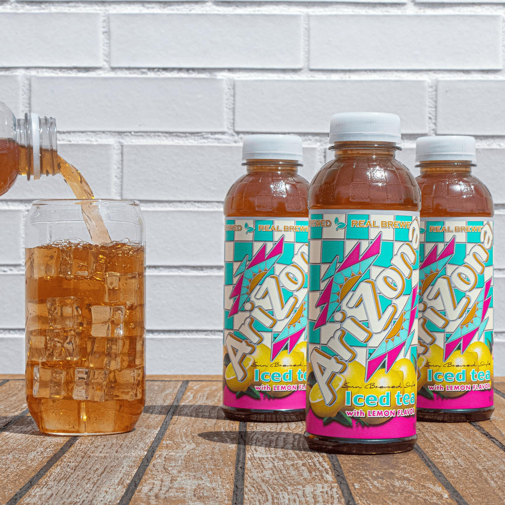 AriZona Zero Calorie Green Tea bottle 16oz for lighter flavor and guilt-free sipping.