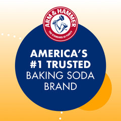Cleaning scene with Arm & Hammer Baking Soda for deodorizing surfaces