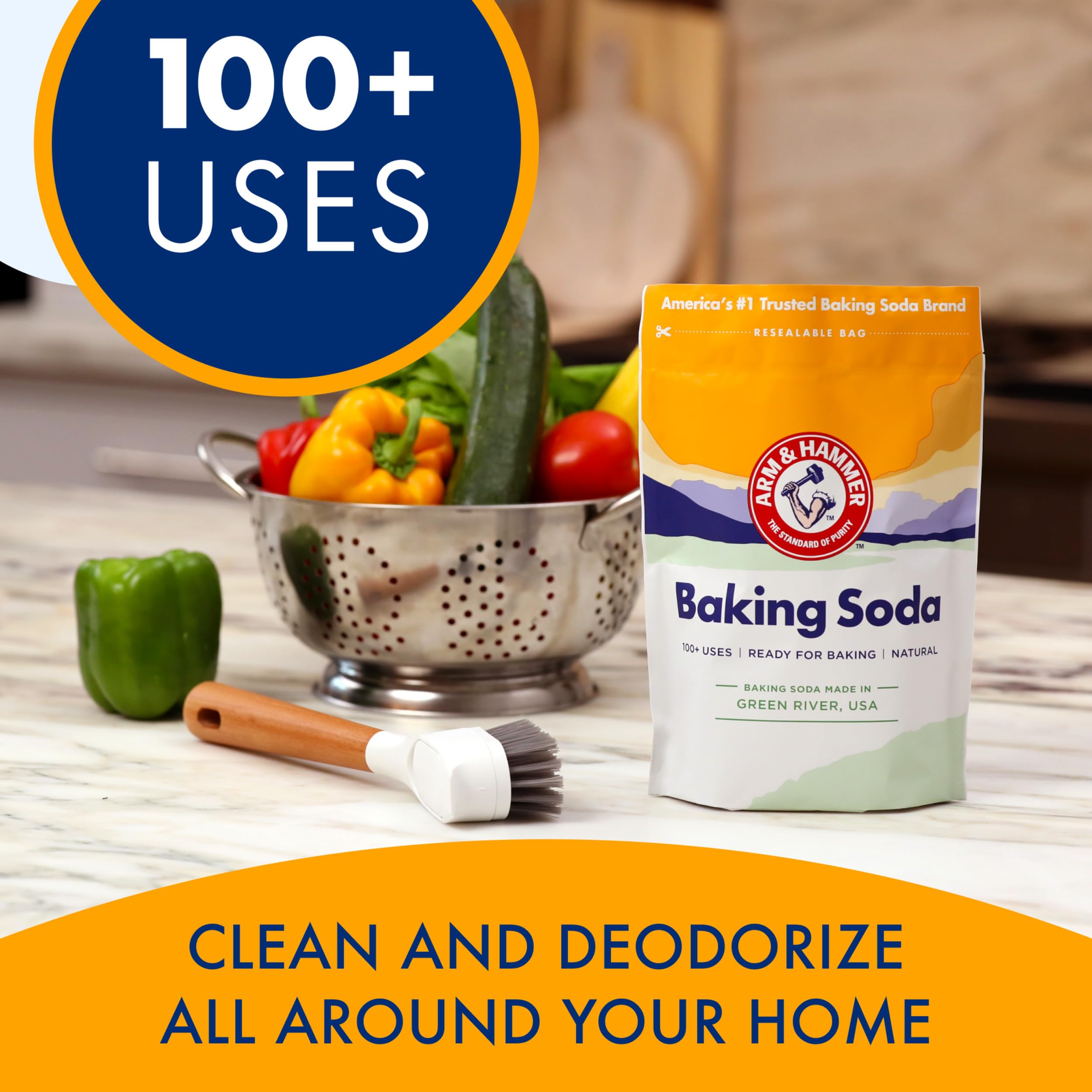 Made in USA Arm & Hammer Baking Soda product shot