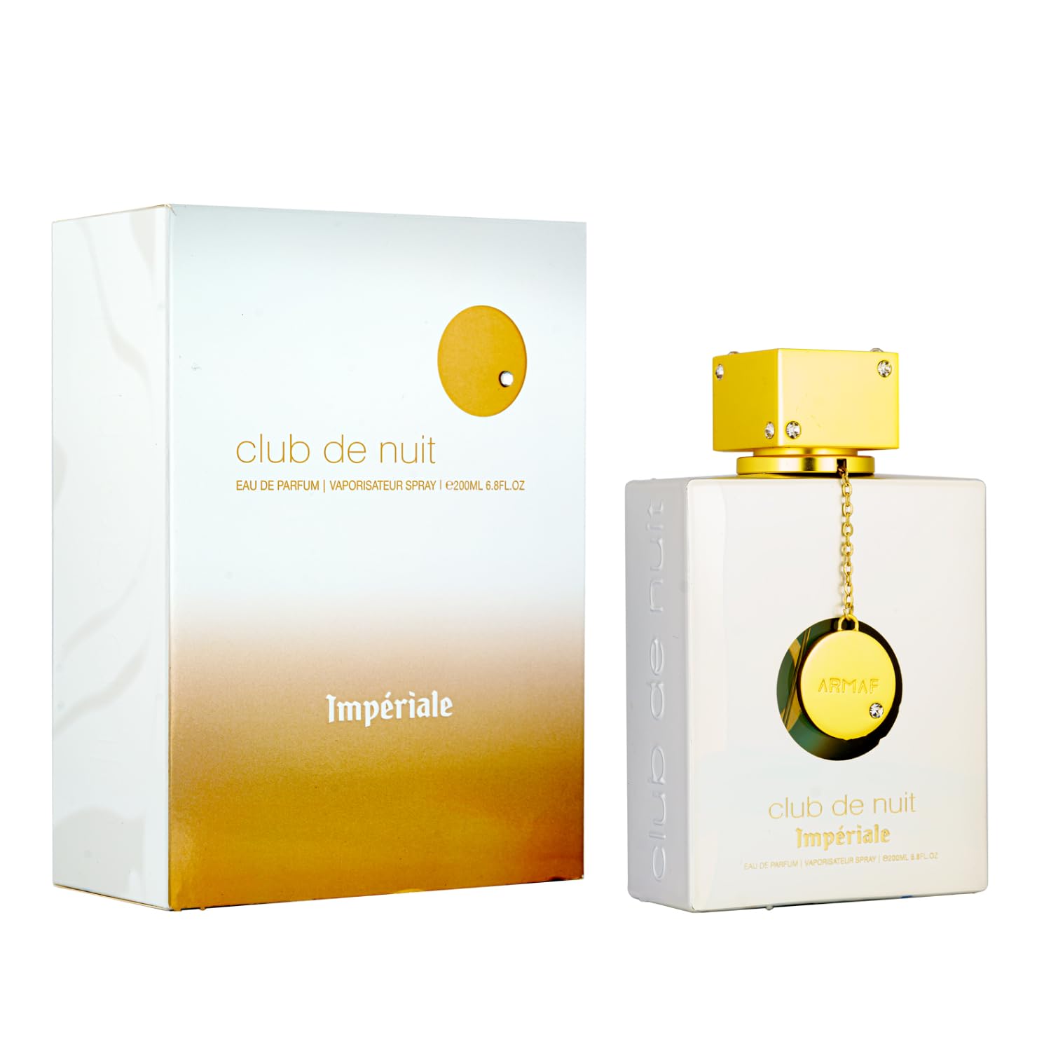 Armaf Club De Nuit Imperiale packaging close-up signals premium gift-ready presentation.