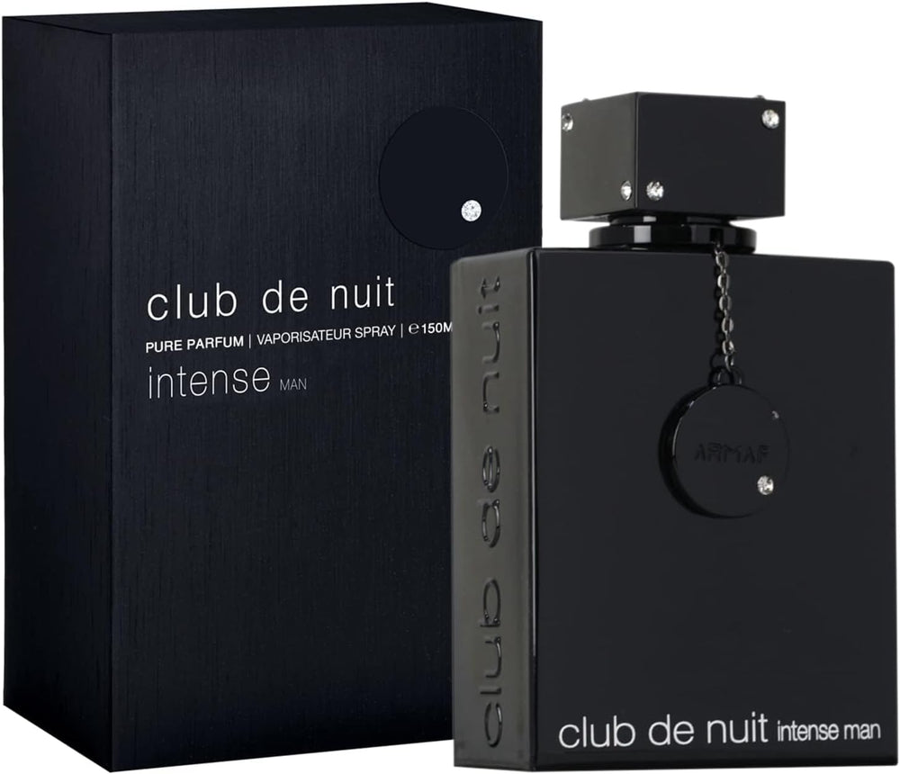 Armaf Club De Nuit Intense bottle on shelf shows versatility for day and night