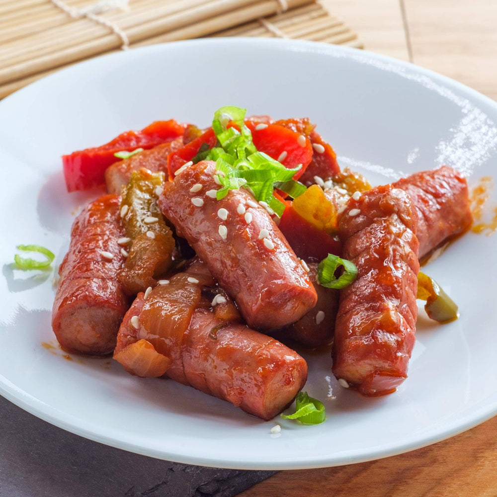 Armour Star Barbecue Vienna Sausage recipe idea skillet preparation.