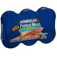 Armour Star Potted Meat can front, ready-to-eat protein.