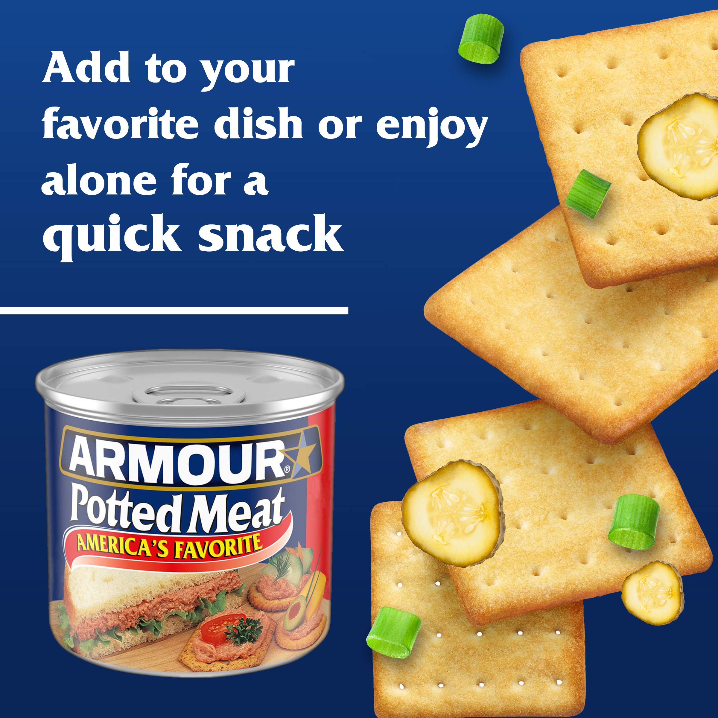 Armour Star Potted Meat sandwich assembly for a satisfying lunch option.