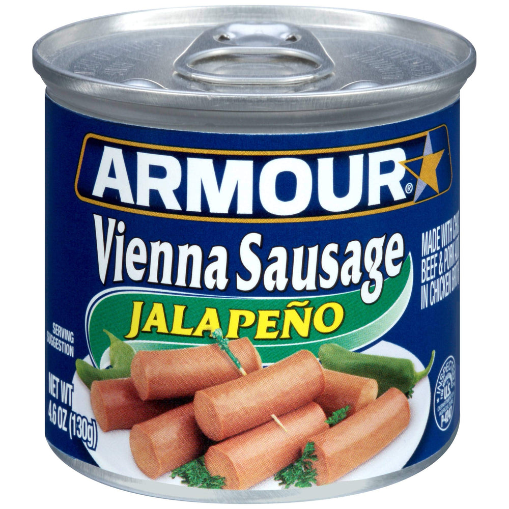 Armour Star Vienna Sausage Jalapeno pack-24, ready-to-eat snack for on-the-go